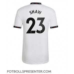 Manchester United Luke Shaw #23 Borta Matchtröja 2022-23 Kortärmad